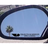 (2) Mirror Decals  OBJECTS IN MIRROR ARE LOSING for BUELL BLAST CYCLONE FIREBOLT... by Buell
