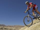 Competitior Riding Downhill in the Mount Sodom International Mountain Bike Race, Israel Photographic Poster Print by Eitan Simanor, 24x18