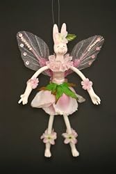 Easter Bunny Magical Bunny Fairy Pink 8" Ornament Doll