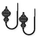 Source Global Unique Taj Holdbacks, Black, Set of 2