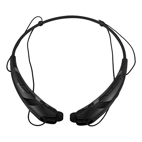 Bluetooth Headset Headphones Rymemo Newest Universal Wireless Music Earphones Stereo Earbuds Sports/running Magnetic Neckband Style for Cellphone,Black-Black