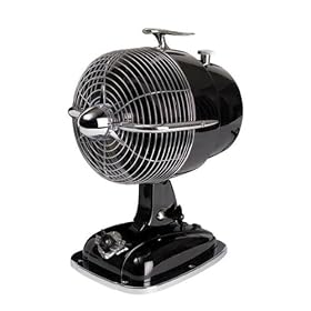 Retro Style 6 inch Black Desk Fan