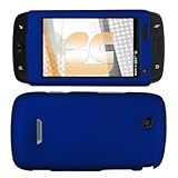 Blue Rubberized Protector Hard Case for Samsung Sidekick 4G