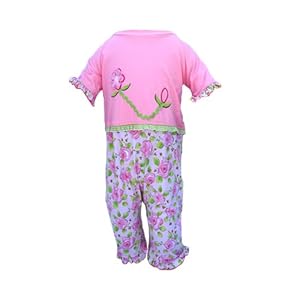 MaxOut UPF 50+, UV Protective Girl's One-Piece Sunsuit for Infants & Toddlers (6 mos - 4T)