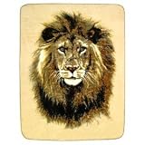 Lion Portrait Blanket (Fleece Throw By Biederlack)