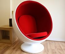 Earo Aarnio Inspired White Ball Chair