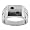 10k White Gold Men's Black Diamond 