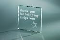 Thank You Godparent Glass Paperweight