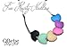 QBebe Silicone Teething Necklace for Babies - 100%BPA Free (Mint+Smoke+Snow)