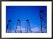 Oil Rigs on Outskirts of Town, Baku, Azerbaijan Framed Photographic Poster Print by Stephane Victor, 29x21