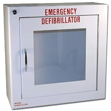First Voice TS145SM-1 AED Basic Wall Standard Cabinet with Alarm, 13.5" W x 13" H x 5.25" D