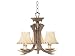 Kenroy Home 91133ANTL Antlers 3-Light Semi-Flush, Antler