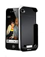 MiLi Power Spring 4 HI-C23 External Battery Case 1600 mAh Capacity for iPhone 4 (Black/Silver)