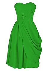 Plus Size A-line Chiffon Sweetheart Cocktail Short Backless  Sleeveless Bridesmaid Dress/Prom Dress/Party Dress  With Ruffles