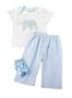 Mud Pie Baby Little Prince 3-Piece Set, Elephant, Newborn to 6 Months