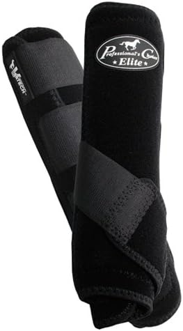 PROFESSIONAL'S CHOICE ★ ELITE VENTECH SET OF 4 SMB BOOTS ★ BLACK ★ ALL SIZES (Medium)