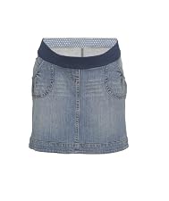 Short denim skirt