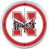 Nebraska Huskers Wall Clock