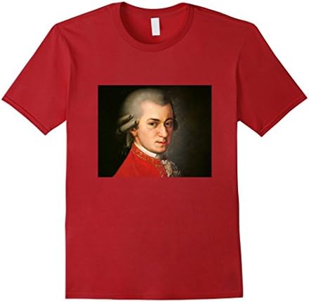 Men's Wolfgang Amadeus Mozart T Shirt 2XL Cranberry