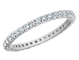 Anniversary Ring: 1/4 Carat (ctw) in 14K White Gold Eternity Diamond Wedding Band