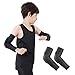 Luwint Children Volleyball Arm Pads - Boys & Girls Compression Armour Protective Elbow Guard for Football Basketball Baseball Bowling Tennis Hockey Sports, 1 Pair (Medium)