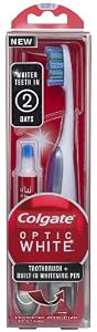 Colgate Optic White Toothbrush Plus Whitening Pen, Compact Head Soft