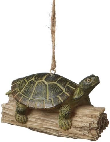 Turtle on a Log Ornament mw 461303
