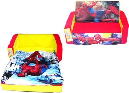 Kitchen: Spiderman Flip Open Sofa with Slumber Bag