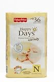 Fisher Price Day Jumbo Pack Baby Diapers, New Born (Up to 10lbs.) 36 Count (Pack of 6)