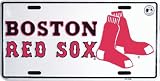 Red Sox Classic Metal Auto Tag Embossed
