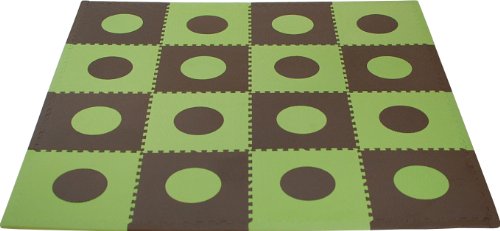 Tadpoles 48 Piece Playmat Set, Green/Brown
