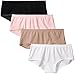 Fruit of the Loom Women's 4 Pack Breathable Boyshort Panties