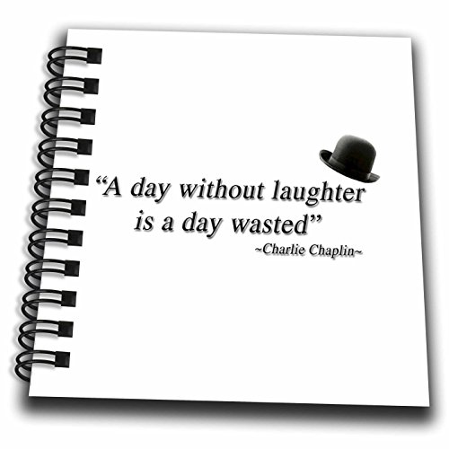 ToryAnne Collections Quotes – A day without laughter is a day wasted, quote – Mini Notepad 4 x 4 inch (db_171870_3)
