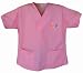 University of Miami Pink Scrubs Tops SHIRT UM Logo For HER -Officially Licensed NCAA College Logo Apparel Unique GIFT Ideas For Mom Nurses Ladies Students Graduation