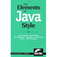 The Elements of Java Style (SIGS Reference Library)