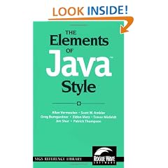 The Elements of Java(TM) Style (SIGS Reference Library)
