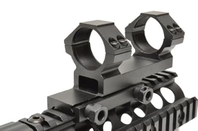 DELTA OPTICALタイプ ダブルリング スコープマウント マウントリング 30mm径スコープ対応 黒 ブラック