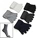 SDBING 5 Pairs Men Unisex Five Fingers Separate Toe Socks, Assorted Colors