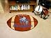 FanMats NCAA Football Mat 1 - Collegiate Logo Football Shaped Area Rug (23