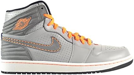 Air Jordan 1 Retro '93 Men's Shoes Wolf Grey/Clay Grey-Bright Citrus-Deep Red 580514-045 (12 D(M) US)