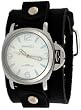 Nemesis #LBB054W Men's Premium Wide Leather Strap Retro Diver Watch