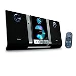 Philips MC235B Flat Wall Mountable Micro Shelf System (Black)