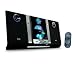 Philips MC235B Flat Wall Mountable Micro Shelf System (Black)