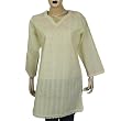 Women's Clothing Lemon Top Kurti India Cloth Chikan Embroidery Size L