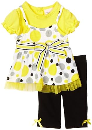 Little Lass Baby-girls Infant 2 Piece Jumper Set with Dots Cropped Legging Little Lass Baby-girls Infant 2 Piece Jumper Set with Dots Cropped Legging