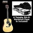 Yamaha FD01S Full Size Folk Guitar with Yamaha Deluxe Hardshell Case