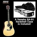 Yamaha FD01S Full Size Folk Guitar with Yamaha Deluxe Hardshell Case