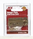 ACE 01-3625-241 PLATE HANGER 9/16 x 2 BRIGHT BRASS