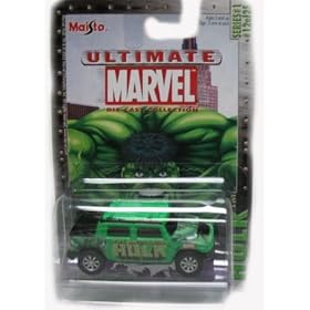 Marvel Ultimate Die-Cast 1:64 Incredible Hulk Hummer H2 Die-Cast Car
