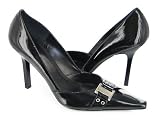 BCBGirls Karola Shiny Black Patent Leather Stiletto High Heel Shoes